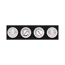 PartzBiz CM VS05WBLF - Classic Instruments Velocity White Four Gauge Set PartzBiz CM VS05WBLF - Classic Instruments Velocity White Four Gauge Set