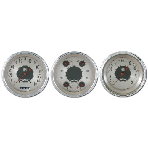 PartzBiz CM: AN53SLC-Classic Instruments American Nickel 3 Gauge Set