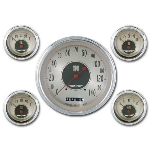 PartzBiz CM: AN54SLC-Classic Instruments American Nickel 5 Gauge Set