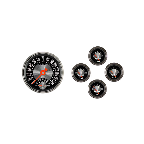 PartzBiz CM: FV61OE65-เครื่องดนตรีคลาสสิกปี 1961 - 1966 Ford Econoline Van Gauge Set สไตล์ OE