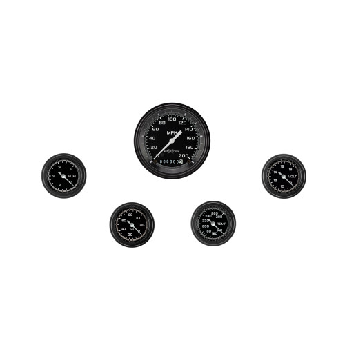 PartzBiz CM: AX100GBLF-AutoCross Gray Five Gauge Set 100