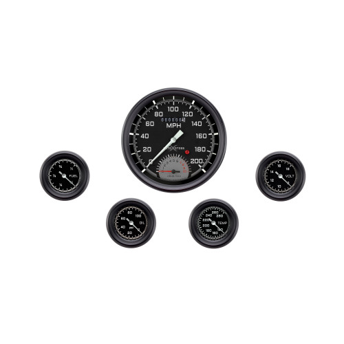 PartzBiz CM: AX165GBLF-AutoCross Gray Five Gauge Set 165
