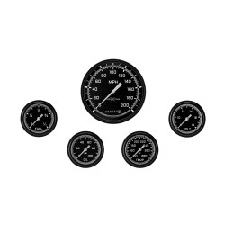 PartzBiz CM AX354GBLF - AutoCross Gray Five Gauge Set 354 PartzBiz CM AX354GBLF - AutoCross Gray Five Gauge Set 354