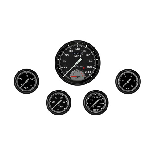 PartzBiz CM: AX365GBLF-AutoCross Gray Five Gauge Set 365 PartzBiz CM: AX365GBLF-AutoCross Gray Five Gauge Set 365