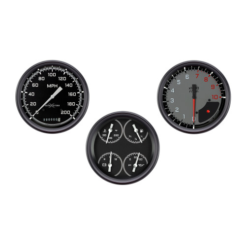 PartzBiz CM: AX53GBLF-AutoCross Gray Three Gauge Set PartzBiz CM: AX53GBLF-AutoCross Gray Three Gauge Set
