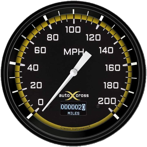 PartzBiz CM: AX56DYBLF-มาตรวัดความเร็ว AutoCross Yellow 4 5/8 PartzBiz CM: AX56DYBLF-มาตรวัดความเร็ว AutoCross Yellow 4 5/8