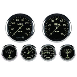 PartzBiz CM CL951SRC - ชุดเกจวัดหกชุด Classic Series, 4 5/8