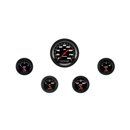 PartzBiz CM: VS00BBLF-Velocity Black Five Gauge Set 00