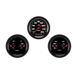 PartzBiz CM VS04BBLF - Velocity Black Series Three Gauge Set PartzBiz CM VS04BBLF - Velocity Black Series Three Gauge Set