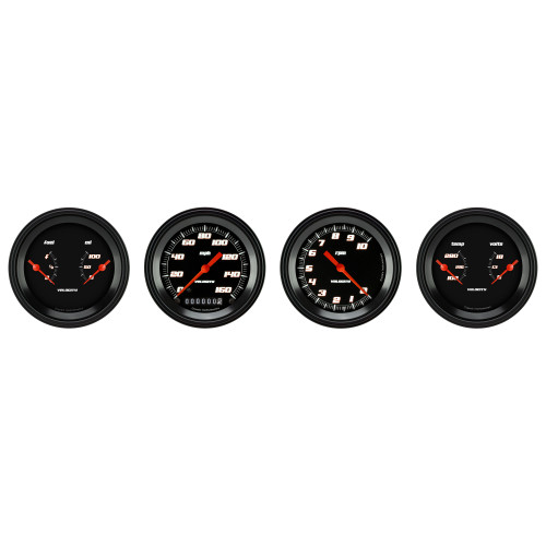 PartzBiz CM: VS05BBLF-Velocity Black Series Four Gauge Set