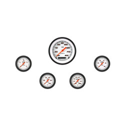 PartzBiz CM VS100WBLF - Velocity White Five Gauge Set 100 PartzBiz CM VS100WBLF - Velocity White Five Gauge Set 100
