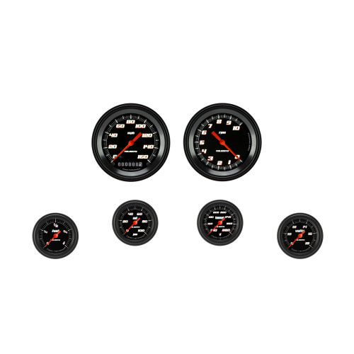 PartzBiz CM: VS101BBLF-Velocity Black Six Gauge Set 101 PartzBiz CM: VS101BBLF-Velocity Black Six Gauge Set 101