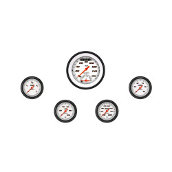 PartzBiz CM VS135WBLF - Velocity White Five Gauge Set 135 PartzBiz CM VS135WBLF - Velocity White Five Gauge Set 135