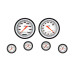 PartzBiz CM: VS151WBLF-Velocity White Six Gauge Set 151 PartzBiz CM: VS151WBLF-Velocity White Six Gauge Set 151