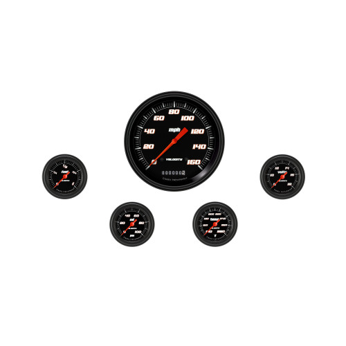 PartzBiz CM: VS154BBLF-Velocity Black Five Gauge Set 154 PartzBiz CM: VS154BBLF-Velocity Black Five Gauge Set 154