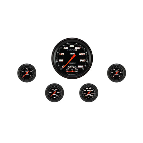 PartzBiz CM: VS165BBLF-Velocity Black Five Gauge Set 165 PartzBiz CM: VS165BBLF-Velocity Black Five Gauge Set 165