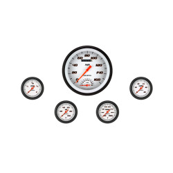 PartzBiz CM VS165WBLF - Velocity White Five Gauge Set 165 PartzBiz CM VS165WBLF - Velocity White Five Gauge Set 165