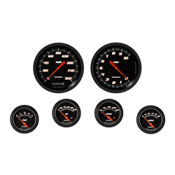 PartzBiz CM VS251BBLF - Velocity Black Six Gauge Set 251 PartzBiz CM VS251BBLF - Velocity Black Six Gauge Set 251