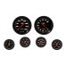 PartzBiz CM: VS351BBLF-Velocity Black Six Gauge Set 351