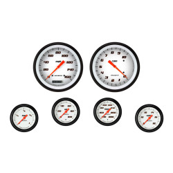 PartzBiz CM VS351WBLF - Velocity White Six Gauge Set 351 PartzBiz CM VS351WBLF - Velocity White Six Gauge Set 351