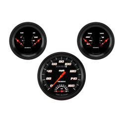 PartzBiz CM VS61BBLF - Velocity Black Series Three Gauge Set PartzBiz CM VS61BBLF - Velocity Black Series Three Gauge Set