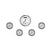 PartzBiz CM: WH135SLF-White Hot Five Gauge Set 135 PartzBiz CM: WH135SLF-White Hot Five Gauge Set 135