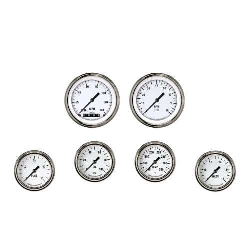 PartzBiz CM: WH301SLF-White Hot Six Gauge Set 301