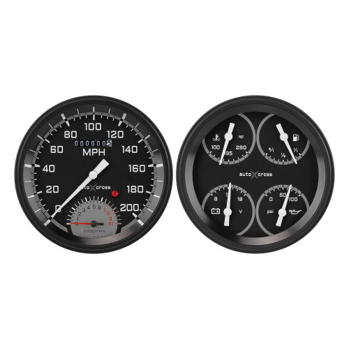 PartzBiz CM: AX62GBLF-AutoCross Gray Two Gauge Set PartzBiz CM: AX62GBLF-AutoCross Gray Two Gauge Set