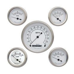 PartzBiz CM CW00SLF - Classic Instruments Classic White 5 เกจชุด PartzBiz CM CW00SLF - Classic Instruments Classic White 5 เกจชุด