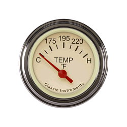 PartzBiz CM TE26TSLF - Tetra Series, Tan Temp Gauge PartzBiz CM TE26TSLF - Tetra Series, Tan Temp Gauge