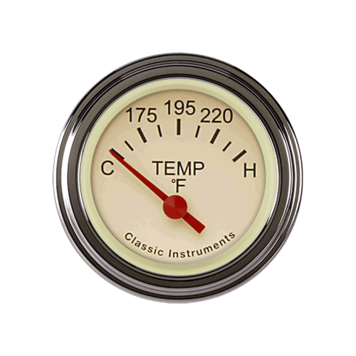 PartzBiz CM: TE26TSLF-Tetra Series, Tan Temp Gauge PartzBiz CM: TE26TSLF-Tetra Series, Tan Temp Gauge