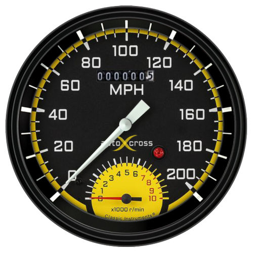 PartzBiz CM: AX50YBLF-AutoCross Yellow 4 5/8