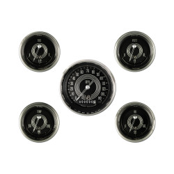 PartzBiz CM V8SR00SHC - เครื่องดนตรีคลาสสิก V8 Speedster Six Gauge Set PartzBiz CM V8SR00SHC - เครื่องดนตรีคลาสสิก V8 Speedster Six Gauge Set