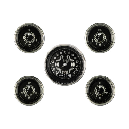 PartzBiz CM: V8SR00SHC-เครื่องดนตรีคลาสสิก V8 Speedster Six Gauge Set PartzBiz CM: V8SR00SHC-เครื่องดนตรีคลาสสิก V8 Speedster Six Gauge Set