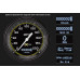PartzBiz CM: AX04YBLF-AutoCross Yellow Three Gauge Set PartzBiz CM: AX04YBLF-AutoCross Yellow Three Gauge Set