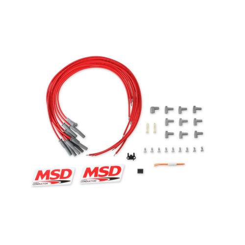 PartzBiz CM: 31189-Super Conductor Spark Plug Wire Set, Multi-Angle Plug, HEI Cap