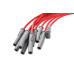 PartzBiz CM: 31189-Super Conductor Spark Plug Wire Set, Multi-Angle Plug, HEI Cap