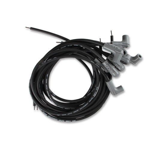 PartzBiz CM: 31223-Black Super Conductor Universal 8 Cyl, 90° Plug/90° Plug