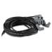 PartzBiz CM: 31223-Black Super Conductor Universal 8 Cyl, 90° Plug/90° Plug