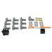 PartzBiz CM: 31223-Black Super Conductor Universal 8 Cyl, 90° Plug/90° Plug