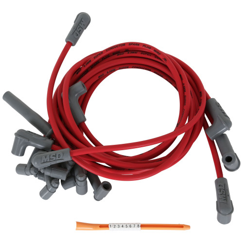 PartzBiz CM: 31459-Super Conductor Spark Plug Wire Set Chevy Corvette 350 TPI