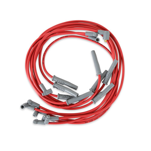 PartzBiz CM: 32739-Super Conductor Spark Plug Wire Set, Chry. 383-440 HEI for MSD Dist.