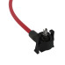 PartzBiz CM: 32939-Super Conductor Spark Plug Wire Set, ’98-’01 Ford ZX-2, 2.0L, 4 cyl