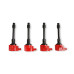 PartzBiz CM: 82494-MSD Ignition Coil - Blaster Series - Honda 1.5L/2.0L/2.0L Turbo 4-cylinder - Red - 4-Pack