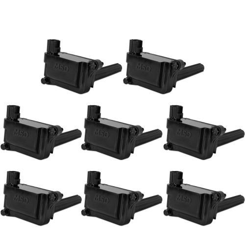 PartzBiz CM: 825583-คอยล์จุดระเบิด MSD - Blaster - HEMI - สีดำ - 8-Pack
