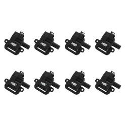 PartzBiz CM 826283 - คอยล์จุดระเบิด MSD - GM LS Blaster Series - เครื่องยนต์ LS1/LS6 - สีดำ - 8-Pack