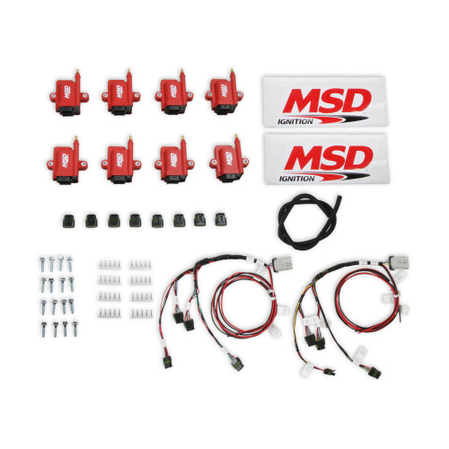 PartzBiz CM: 8289-KIT-MSD Ignition Coil - Smart - Big Wire Kit - Red