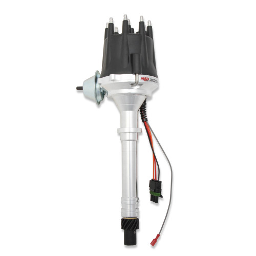 PartzBiz CM: 83605-Chevy V8 w/Internal Module Distributor and Black Cap