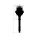 PartzBiz CM: 83605-Chevy V8 w/Internal Module Distributor and Black Cap