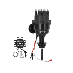 PartzBiz CM 83873 - MSD Black Chrysler 426, 440 Ready-To-Run Distributor